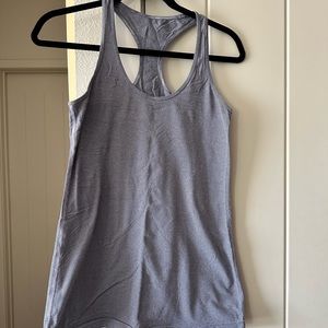 Lululemon Lilac Heathered Coal Wee Stripe Cool Racerback